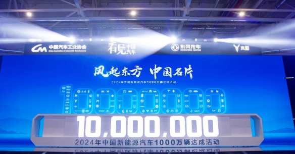 2024年中國(guó)新能源汽車(chē)1000萬(wàn)輛達(dá)成活動(dòng)在東風(fēng)公司舉辦