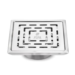 FIFA Square SS Floor Drain (5" x 5") with Advanced Cockroach Trap